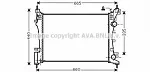 Радиатор охлаждения двигателя AVA BS89928