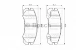 Тормозные накладки BOSCH BS147261