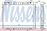 Радиатор охлаждения двигателя NISSENS BS92022 Радиатор охлаждения двигателя NISSENS BS92022