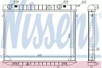 Радиатор охлаждения двигателя NISSENS BS92023 Радиатор охлаждения двигателя NISSENS BS92023