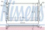 Радиатор охлаждения двигателя NISSENS BS89754