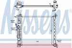 Радиатор охлаждения двигателя NISSENS BS91741