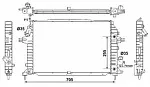 Радиатор охлаждения двигателя NRF BS91497