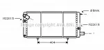 Радиатор охлаждения двигателя AVA BS91267