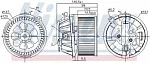 Вентилятор (моторчик) печки NISSENS BS53471