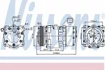 Компрессор кондиционера NISSENS BS97514