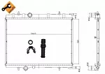 Радиатор охлаждения двигателя NRF BS90162