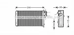 Радиатор печки AVA BS117998 Радиатор печки AVA BS117998