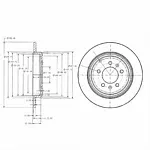 Тормозной диск DELPHI BS136035