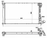 Радиатор охлаждения двигателя NRF BS91040