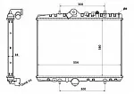 Радиатор охлаждения двигателя NRF BS90836