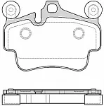 Тормозные накладки REMSA BS148246