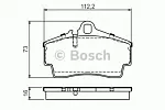 Тормозные накладки BOSCH BS147969