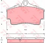 Тормозные колодки TRW Задние BS144795