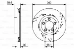 Тормозной диск BOSCH BS140179 Тормозной диск BOSCH BS140179