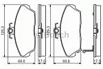 Тормозные накладки BOSCH BS147690