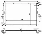 Радиатор охлаждения двигателя NRF BS91392