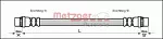 Тормозной шланг METZGER BS132848 Тормозной шланг METZGER BS132848