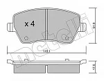 Тормозные накладки METELLI BS146127