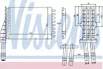 Радиатор отопителя печки NISSENS BS117612