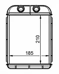 Радиатор печки NRF BS118298 Радиатор печки NRF BS118298