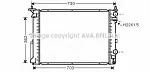 Радиатор охлаждения двигателя AVA BS90496