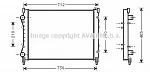 Радиатор охлаждения двигателя AVA BS91425