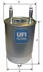Топливный фильтр UFI BS174201 Топливный фильтр UFI BS174201