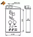 Радиатор отопителя печки NRF BS117590