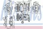 Компрессор кондиционера NISSENS BS97610