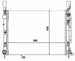 Радиатор охлаждения двигателя NRF BS91060