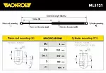 Амортизатор багажника (ремкомплект) MONROE BS100211