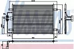 Радиатор кондиционера NISSENS BS98540 Радиатор кондиционера NISSENS BS98540