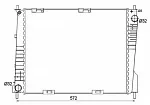 Радиатор охлаждения двигателя NRF BS90956