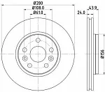 Тормозной диск HELLA BS139701