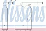 Радиатор отопителя печки NISSENS BS117602