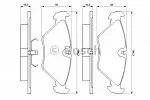Тормозные накладки BOSCH BS148366