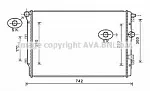 Радиатор охлаждения двигателя AVA BS90598