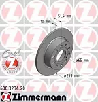 Тормозной диск ZIMMERMANN BS136193
