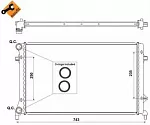 Радиатор охлаждения двигателя NRF BS89631