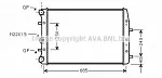 Радиатор охлаждения двигателя AVA BS89760