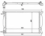 Радиатор охлаждения двигателя NRF BS90464