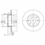 Тормозной диск DELPHI BS135403