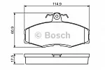 Тормозные колодки BOSCH Передние BS140543