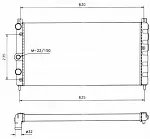 Радиатор охлаждения двигателя NRF BS89643