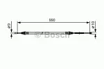 Трос ручника BOSCH BS152479