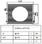 Радиатор кондиционера PARTS-MALL BS98804