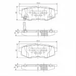 Тормозные накладки NIPPARTS BS146880