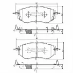 Тормозные накладки NIPPARTS BS149373