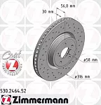 Тормозной диск ZIMMERMANN BS140091
